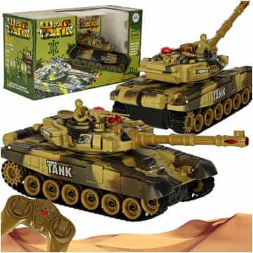 Ikonka Aga RC Ratni tenk 9993 2.4 GHz pustinja