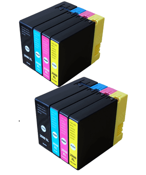 TiskajPoceni Komplet zamjenskih tinte Canon PGI-2500X 2xL za Canon –2x crna + 6x boje Maxify MB5050, MB5150, MB5350, MB5450, IB4050