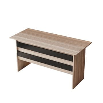 Woody Fashion Radni stol, hrast Crno, Vario A - Oak, Black