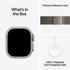 Apple Pametni sat Watch Ultra 3, GPS + Cellular, 49 mm, bež, remen s milanskom petljom, bež - S