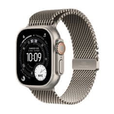 Apple Pametni sat Watch Ultra 3, GPS + Cellular, 49 mm, bež, remen s milanskom petljom, bež - S