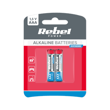 slomart Baterije alkalne Rebel Extreme LR03 AAA, 1,5V, 2 komada