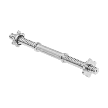 Rebel Ravni kratki grip za bučice, navojni, stezaljke 40cm 25mm Rebel