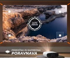 Byintek Prijenosni LED projektor VEVSHAO A22, Android, dvostruki WIFI, Bluetooth, STEREO zvučnici, daljinski upravljač