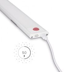 Ksix Sophia LED rasvjeta sa senzorom, punjiva litijska baterija, 30cm, bijela