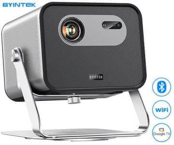 Byintek Prijenosni LED DLP projektor UFO R90 MAX, Google TV, dvostruki WIFI, Bluetooth + pribor