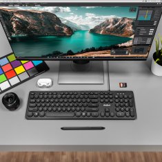 WDK100 žičana tipkovnica s USB 2.0 membranskim tipkama