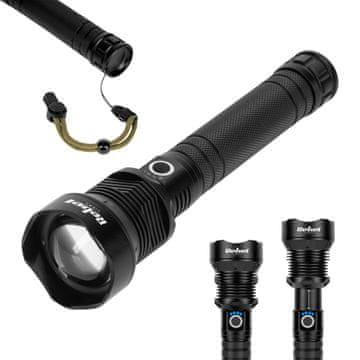 Rebel Aluminijska LED svjetiljka 1857lm 20W ZOOM 800m USB-C IP65 jaka svjetlost