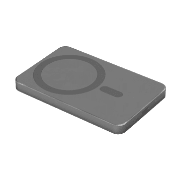 slomart Kruger&Matz KM0911 Indukcijski Powerbank 5000 mAh, Magnetski, Siv