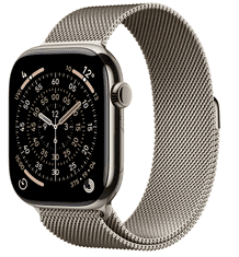 Apple Pametni sat Watch Series 11, GPS + Cellular, 42 mm + remen, S/M, Prirodni milanski (MF8P4WF/A)