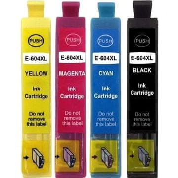 Toner123 Komplet Epson 604XL / C13T10H64010 / Expression Home XP-2200, XP-2205, XP-3200 / WorkForce WF-2910, WF-2930, WF-2935, WF-2950 - zamjenske tinte (4) - crna XL, cijan XL, magenta XL, žuta XL