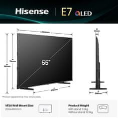 Hisense 55E78Q TV, 139 cm (55), QLED, 4K UHD