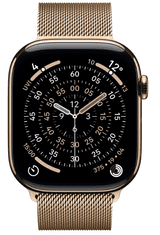 Apple Pametni sat serije 11, GPS + Cellular, 42 mm + remen, zlatni milanski (MF8Y4WF/A)
