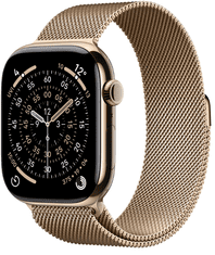 Apple Pametni sat serije 11, GPS + Cellular, 42 mm + remen, zlatni milanski (MF8Y4WF/A)