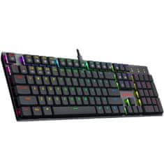 Redragon Apas K535-KB igraća tipkovnica, žičana, mehanička, RGB