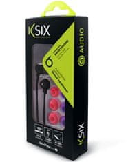 Ksix Stereo slušalice sa mikrofonom, Go&Play, crne