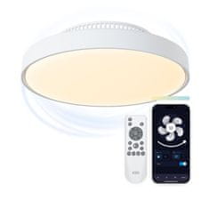 Ksix Stropna svjetiljka s ventilatorom bez lopatica Mistral, Tuya App, 43.6cm