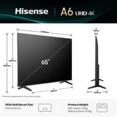 Hisense 65A69Q TV, 164 cm (65), 4K UHD