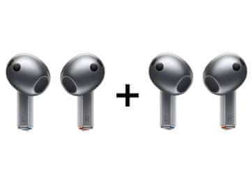 Samsung Galaxy Buds3 slušalice, srebrne, komplet 2x (SM-R530NZAAEUC-1)