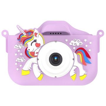 MG X500 Unicorn dječja kamera + 32GB kartica, ljubičasta