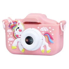 MG X500 Unicorn dječja kamera + 32GB kartica, ružičasta