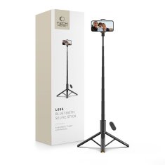 Tech-protect L09S Bluetooth selfie štap s stativom, crna