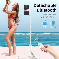Tech-protect L09S Bluetooth selfie štap s stativom, bijela