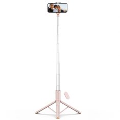 Tech-protect L09S Bluetooth selfie štap s stativom, roza