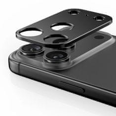 Tech-protect CamAlloy Fit zaštitno staklo za kameru za iPhone 17 Pro, crno