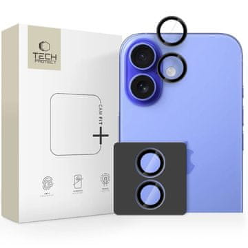 Tech-protect CamRing Fit zaštitno staklo za kameru za iPhone 17, crno