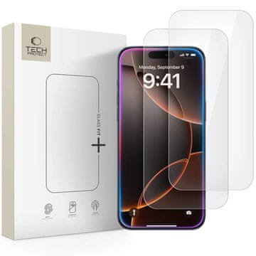 Tech-protect Glass Fit 2x zaštitno staklo za iPhone 16 Pro Max / 17 Pro Max