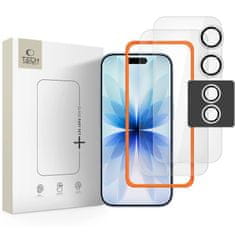 Tech-protect Easy Set 3x zaštitno staklo za iPhone 17