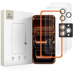 Tech-protect Easy Set 3x zaštitno staklo za iPhone 16 Pro / 17 Pro