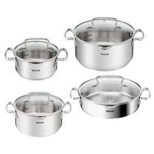 Duetto+ 8-delni set posode, 16/20/24/24 cm + pokrov (G719S855)