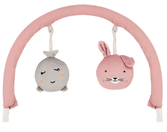 MoMi Sjajna dječja ljuljačka, 8 melodija, 3 razine vibracije, roza