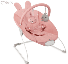 MoMi Sjajna dječja ljuljačka, 8 melodija, 3 razine vibracije, roza