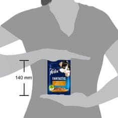 Felix Fantastična mokra hrana za mačke, piletina u želeu, 26x85g