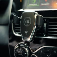 Ksix Univerzalni auto držač za smartphone, QI bežično punjenje 15 W, ploča
