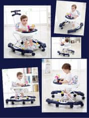 Tavalax 909T multifunkcionalna hodalica za bebe | 5 razina visine • LED glazba • tihi kotačići 360°