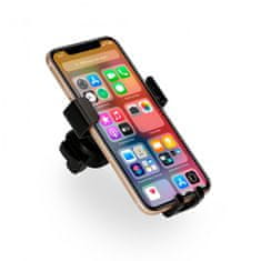 Ksix Univerzalni auto držač za smartphone, ventilacija, 360* rotacija, crni