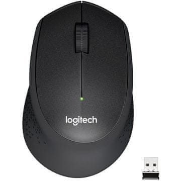 Logitech M330 SILENT PLUS bežična miška, crna
