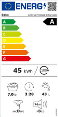 Beko B1WFM2721WBEE perilica rublja, 7 kg