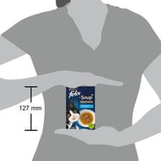 Felix Soup za mačke, bakalar, tuna, morski list, 8x (6x48g)
