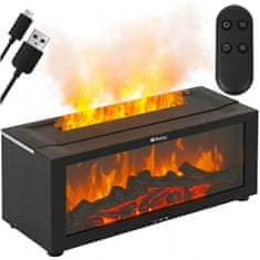 Ruhhy Dekorativni LED difuzor za kamin 150ml USB ovlaživač zraka + daljinski upravljač