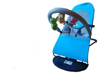 Tavalax Ergonomska ležaljka ljuljačka s igračkom, plava