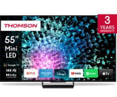 Thomson 55MG7C15 4K UHD MiniLED TV, GoogleTV, 144Hz, Dolby