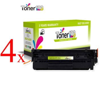 Toner123 Komplet Canon FX-10 / 0263B002 / Fax L100, L120, L140, L160 / MF 4010, 4018, 4120, 4122, 4140, 4150, 4270, 4320, 4330, 4340, 4350, 4370, 4380, 4650, 4660, 4690 zamjenski toneri(4) - 4 × crna
