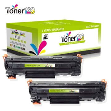 Toner123 Komplet Canon 737 / CRG-737 / 9435B002 / i-SENSYS MF211, MF212, MF216, MF217, MF226, MF229, MF231, MF232, MF237, MF244, MF247, MF249 zamjenski toneri (2) - 2 × crna