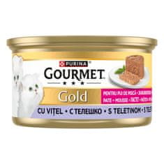 Gourmet Gold Junior pašteta za mačke, teletina, 12x85g