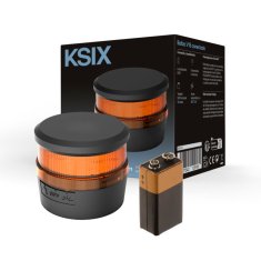 Ksix Safety Light IoT, V16, GPS, vidljivost 1 km, Magnetsku, Baterija uključena